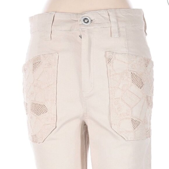 Ramy Brook Talia Pant Lace Pockets Boho Wide Leg NWT Retail $395 Size 4 - Picture 6 of 6